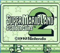 une photo d'Ã©cran de Super Mario Land 2 sur Nintendo Game Boy